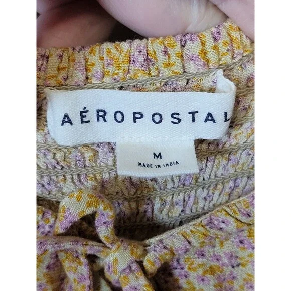 Aeropostale Ditzy Floral Midi Sundress Juniors Medium Cottagecore Dainty Prairie - Picture 7 of 9